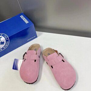 Birkenstock Boston clogs suede rose
